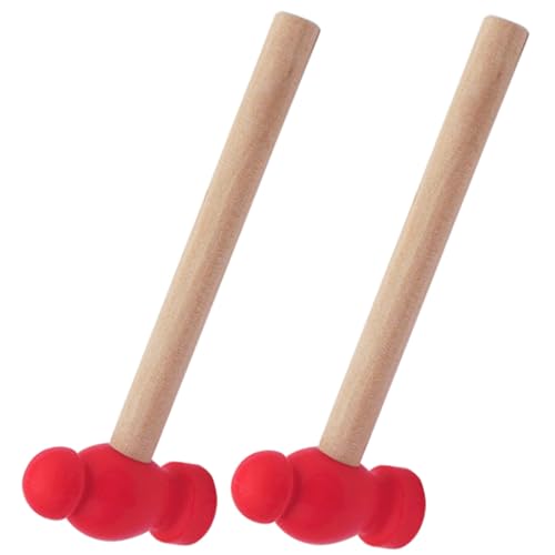 GALPADA 2 Stück Teiliges Hammer Robustes DIY Reparaturwerkzeug Ergonomisch Geformt für Kleine Hände Sicher und Glatt für Hand auge koordination und Puppenhaus Dekoration von GALPADA