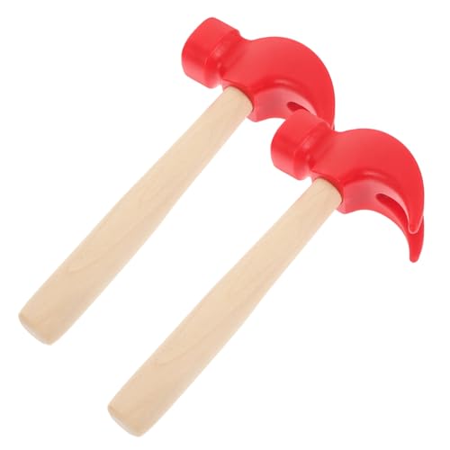 GALPADA 2 Stück Teiliges Hammer Roter Holzhammer für Rollenspiele Fotorequisiten und Kreative Spielaktivitäten für Kleinkinder und Vorschulkinder GALPADA 2 Stück Teiliges Hammer Roter Holzhammer für Rollenspiele Fotorequisiten und Kreative Spielaktivitäten für Kleinkinder und Vorschulkinder von GALPADA