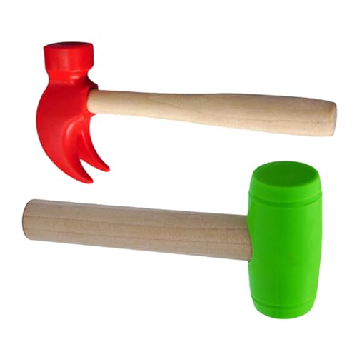 GALPADA 2 Stück Teiliges Holzspielzeug Hammer Simulation von Klauenhammer und Gummihammer Spielwerkzeuge für Rollenspiel Wartungswerkzeuge für Kreatives GALPADA 2 Stück Teiliges Holzspielzeug Hammer Simulation von Klauenhammer und Gummihammer Spielwerkzeuge für Rollenspiel Wartungswerkzeuge für Kreatives von GALPADA