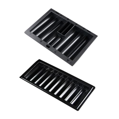 GALPADA 2 Stück Teiliges Poker Chip Table Tray aus Robustem Kunststoff Platzsparend und Einfach zu Verstauen für Gaming-tische mit Feiner Textur und Langlebiger Verarbeitung von GALPADA
