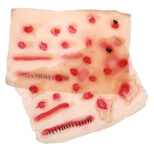 GALPADA 2 Stück Teiliges Temporäres Wundtattoo Realistische Narben Aufkleber für Halloween Cosplay Party Show Filmdekoration Langanhaltend und Hautfreundlich GALPADA 2 Stück Teiliges Temporäres Wundtattoo Realistische Narben Aufkleber für Halloween Cosplay Party Show Filmdekoration Langanhaltend und Hautfreundlich von GALPADA