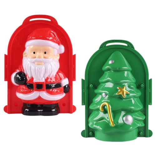 GALPADA 2 Stück Teiliges Winter-schneeball-Maker Weihnachtsmann Tannenbaum-Motiv Kinderfreundliche Schneeballzange aus Sicherem Material Ergonomisch Geformt für Komfortables im Schnee für GALPADA 2 Stück Teiliges Winter-schneeball-Maker Weihnachtsmann Tannenbaum-Motiv Kinderfreundliche Schneeballzange aus Sicherem Material Ergonomisch Geformt für Komfortables im Schnee für von GALPADA