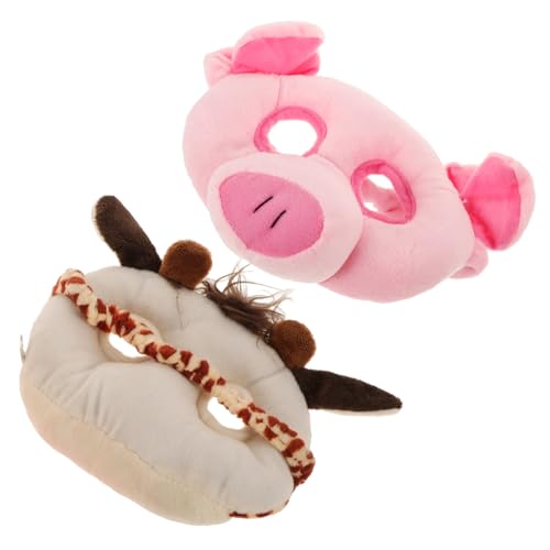 GALPADA Realistische Tiermasken 2 Stück Jungen Und Mädchen Dekormasken Für Halloween Geburtstag Karneval Maskerade von GALPADA
