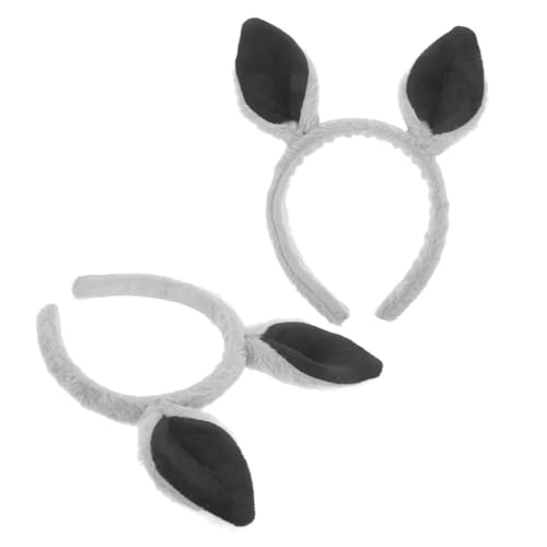 GALPADA 2 Stück Tierohren Haarreif Cartoon Kopfbedeckung für Kostümzubehör für Karneval Halloween und Partys Fotorequisiten von GALPADA
