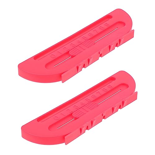 GALPADA 2 Stück Tisch air Hockey Zubehör Kunststoff Scorekeeper Clip Rot für Einfache Punktezählung Langlebig und Praktisch Ersatz für Standard Airhockey Spieltische von GALPADA