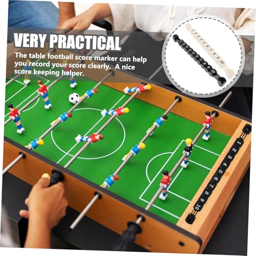 GALPADA 2 Stück Tischfußball Scorekeeper Robuste Kleine Punktezähler aus Langlebigem Kunststoff Praktische Torzähler für Kickertisch Zubehör Einfache Punkteanzeige für Fußballkicker von GALPADA