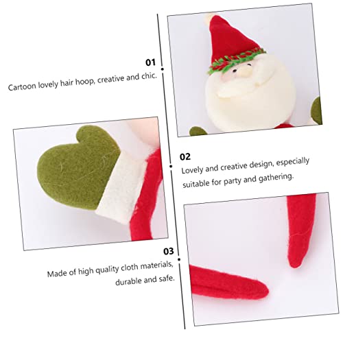 GALPADA 2 Stück Weihnachtliche mit Santa Schneemann und Rentier Figuren Festliche Haarreifen für Damen für Weihnachtsfeiern Kostüm Partyaccessoire GALPADA 2 Stück Weihnachtliche mit Santa Schneemann und Rentier Figuren Festliche Haarreifen für Damen für Weihnachtsfeiern Kostüm Partyaccessoire von GALPADA