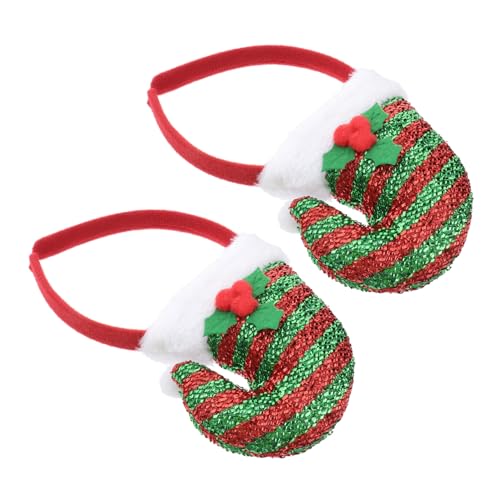 GALPADA 2 Stück Weihnachtliches Haarband für Teiliges Weihnachtsmütze Haaraccessoire mit Glitzer für Partys und Feste für Kleinen GALPADA 2 Stück Weihnachtliches Haarband für Teiliges Weihnachtsmütze Haaraccessoire mit Glitzer für Partys und Feste für Kleinen von GALPADA