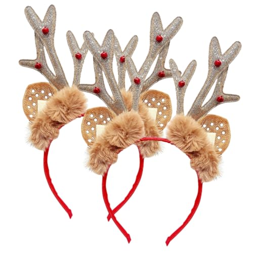 GALPADA 2 Stück Weihnachtliches Rentier-geweih Stirnband Leichtes Haarreif Party-kostüm Zubehör für Weihnachten Karneval und Fotoshooting Rutschfest und Komfortabel für Damen und Mädchen GALPADA 2 Stück Weihnachtliches Rentier-geweih Stirnband Leichtes Haarreif Party-kostüm Zubehör für Weihnachten Karneval und Fotoshooting Rutschfest und Komfortabel für Damen und Mädchen von GALPADA