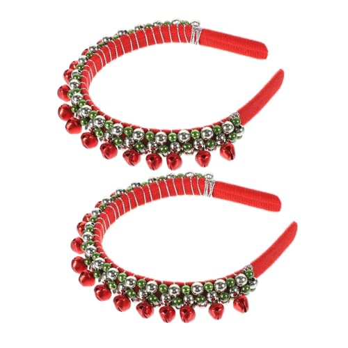 GALPADA 2 Stück Weihnachtliches Stirnband Teiliges mit Bunten Glocken Langlebiges Metall Material Festlicher Kopfschmuck für Damen Erwachsenen Partyaccessoire Dekorativ und Formbeständig GALPADA 2 Stück Weihnachtliches Stirnband Teiliges mit Bunten Glocken Langlebiges Metall Material Festlicher Kopfschmuck für Damen Erwachsenen Partyaccessoire Dekorativ und Formbeständig von GALPADA