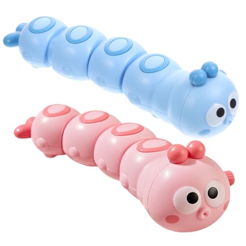 GALPADA 2 Stück Wind-up Raupen Kreative Interaktive Tierfiguren Lernspielzeug für Hand-Auge-koordination Rosa Blau GALPADA 2 Stück Wind-up Raupen Kreative Interaktive Tierfiguren Lernspielzeug für Hand-Auge-koordination Rosa Blau von GALPADA