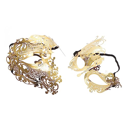 GALPADA 2 Stücke Maske Party Hälfte Männer Maskieren Halloween- Halloween-requisiten Ball Abschlussball Augenkostüm Halloweenkostüm Golddekor Party-gesichtsdekor Legierung Golden GALPADA 2 Stücke Maske Party Hälfte Männer Maskieren Halloween- Halloween-requisiten Ball Abschlussball Augenkostüm Halloweenkostüm Golddekor Party-gesichtsdekor Legierung Golden von GALPADA