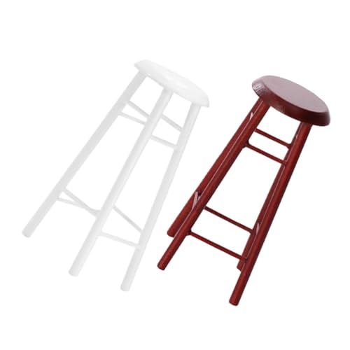 GALPADA 2 Stücke Teiliges Miniatur Barhocker Handgefertigte Holz Puppenhausmöbel Kompakt und Detailreich für DIY Miniaturszenen Platzsparend für Puppenhaus und Sammlungen GALPADA 2 Stücke Teiliges Miniatur Barhocker Handgefertigte Holz Puppenhausmöbel Kompakt und Detailreich für DIY Miniaturszenen Platzsparend für Puppenhaus und Sammlungen von GALPADA