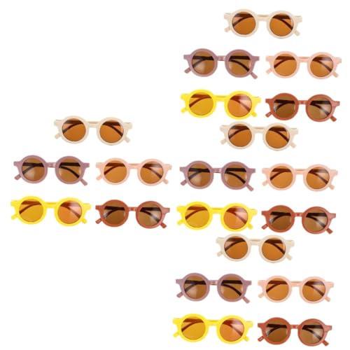 GALPADA 20 Paar Sonnenbrillen Für Kinder Geburtstagsparty-brille Kinderbrille Dekor Lustige Sonnenbrille Geschenk Modische Brille Karnevalsauge Gläser Kleinkind Ac Runder Rahmen Die Blumen von GALPADA
