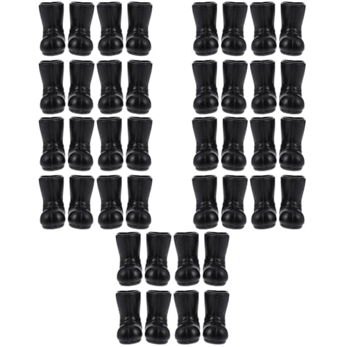 GALPADA 20 Paare Mini Weihnachtsstiefel Figuren aus Hochwertigem Kunststoff Detailgetreue Miniatur Schuhe für Puppenhaus Deko Robuste Weihnachtsdeko Mini Stiefel Ornamente für Zuhause und von GALPADA