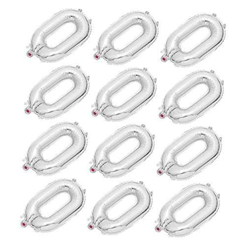 GALPADA 20 Stück Aluminium Folienballons Silberne Partyballons für Geburtstagsfeiern und Dekorationen Foto Requisiten für Festliche von GALPADA