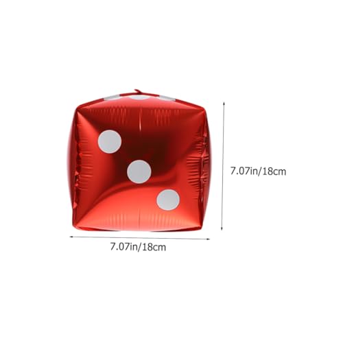 GALPADA 20 Stück Aluminiumfolie Würfel Luftballons Würfelförmige Party Deko Rote Spielabend Thema Ballons für Geburtstag Festival Dekoration GALPADA 20 Stück Aluminiumfolie Würfel Luftballons Würfelförmige Party Deko Rote Spielabend Thema Ballons für Geburtstag Festival Dekoration von GALPADA