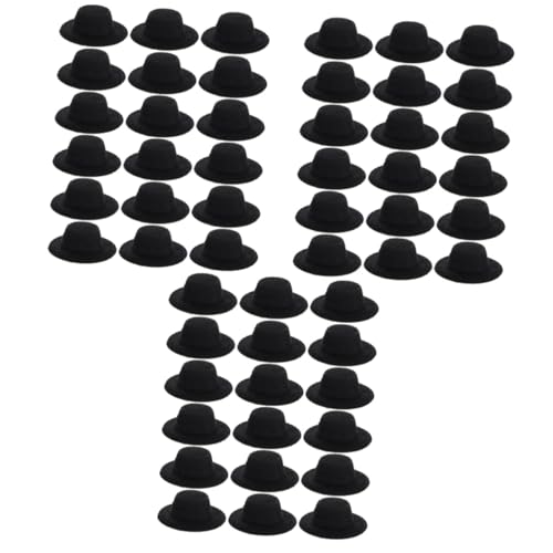 GALPADA 20 Stück Mini-Filz-Zylinder in Schwarz – Dekorative Miniatur Hüte Für DIY Projekte Schneemann Dekoration Und Festliche Anlässe Ideal Für Weihnachten Und Halloween von GALPADA