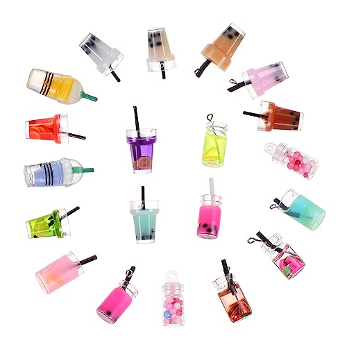 GALPADA 20 Stück Miniatur Milchtee Becher Set DIY Resine Accessoires für Puppenhaus Dekoration Handgemachte Mini Getränke Modelle für Kreative Projekte GALPADA 20 Stück Miniatur Milchtee Becher Set DIY Resine Accessoires für Puppenhaus Dekoration Handgemachte Mini Getränke Modelle für Kreative Projekte von GALPADA