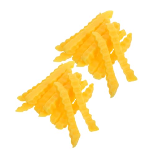 GALPADA 20 Stück PVC-gefälschte Pommes Frites, Realistische Gefälschte Fast-Food-Simulation, Künstliches Rollenspiel-lebensmittelmodell Für Restaurant-schaufenster-Requisiten von GALPADA