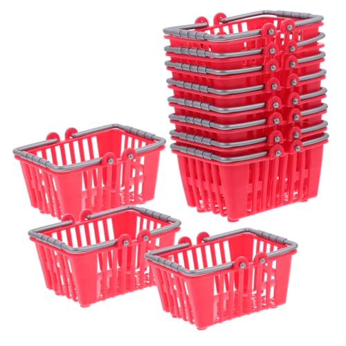GALPADA 20 Stück Simulierte Einkaufskörbe Miniatur Snackkörbe Mini Einkaufswagen Miniatur Einkaufskorb Für Kleiner Lebensmittelkorb Mädchen Kinderspielzeug Requisite Winziger von GALPADA