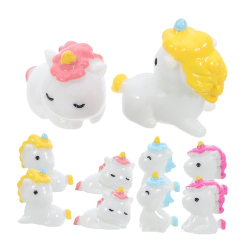 GALPADA 20 Stück Süße Resin Tier Cake Topper Dekoration Schlafende Einhorn Statue für Garten Landschaft Aquarium und Puppenhaus GALPADA 20 Stück Süße Resin Tier Cake Topper Dekoration Schlafende Einhorn Statue für Garten Landschaft Aquarium und Puppenhaus von GALPADA