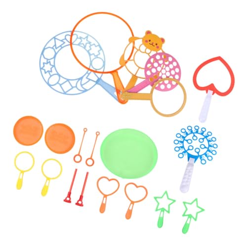GALPADA 20 Stück Teiliges Blasenstab Set für Buntes Outdoor mit Riesigen und Kleinen Seifenblasen Langlebige Blaswerkzeuge Geeignet für Garten Park und Familienaktivitäten Zufällige Farbe von GALPADA