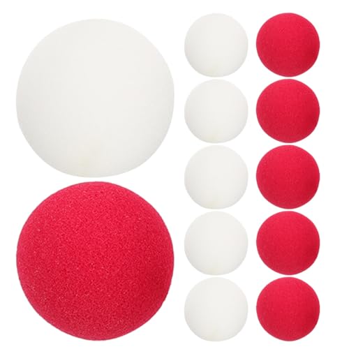 GALPADA 20 Stück Teiliges Clown Nasen aus Rote und Weiße Fasnacht Nasen Leichte Realistische Cosplay Requisiten für Karneval Halloween Weihnachtsfeiern und Bühnenauftritte GALPADA 20 Stück Teiliges Clown Nasen aus Rote und Weiße Fasnacht Nasen Leichte Realistische Cosplay Requisiten für Karneval Halloween Weihnachtsfeiern und Bühnenauftritte von GALPADA