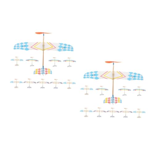GALPADA 20 Stück Teiliges Gummiband Flugzeug Modellspielzeug für Handmontierte Flugzeuge mit Propeller Fördert Hand-Auge-koordination Bunte Flugzeuge Geschenk für Kindergeburtstag und GALPADA 20 Stück Teiliges Gummiband Flugzeug Modellspielzeug für Handmontierte Flugzeuge mit Propeller Fördert Hand-Auge-koordination Bunte Flugzeuge Geschenk für Kindergeburtstag und von GALPADA