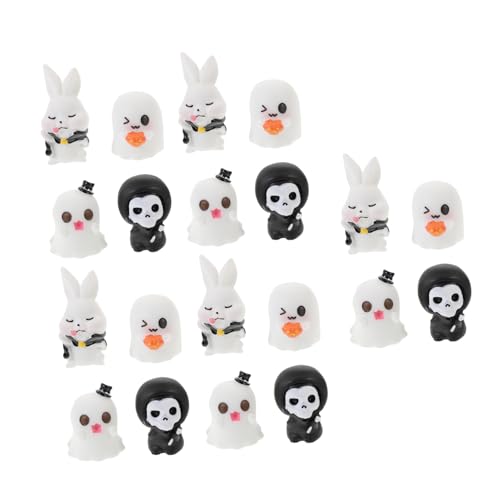 GALPADA 20 Stück Teiliges Halloween Miniaturornamente aus Harz für Kreative Dekoration für Mini und Partys Pflegeleichte und Langlebige Figuren GALPADA 20 Stück Teiliges Halloween Miniaturornamente aus Harz für Kreative Dekoration für Mini und Partys Pflegeleichte und Langlebige Figuren von GALPADA