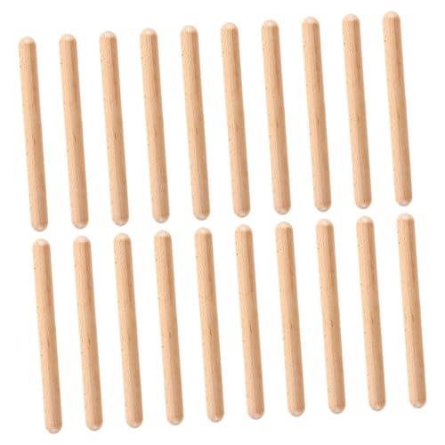 GALPADA 20 Stück Teiliges Holz Rhythmus Sticks für Pädagogische Percussion Instrumente Glatte Oberfläche Sichere Musikinstrumente für Frühes Lernen und Musikalische Früherziehung von GALPADA