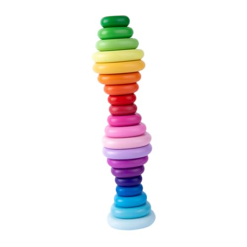 GALPADA 20 Stück Teiliges Holzbausteine Montessori Balance Steine in Pastellfarben Fördert Kreativität Hand Auge Koordination und Geduld Edukatives Stapelspielzeug für Kinderzimmer und GALPADA 20 Stück Teiliges Holzbausteine Montessori Balance Steine in Pastellfarben Fördert Kreativität Hand Auge Koordination und Geduld Edukatives Stapelspielzeug für Kinderzimmer und von GALPADA