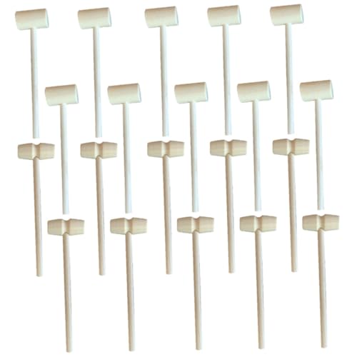 GALPADA 20 Stück Teiliges Holzhammer Polierte Oberfläche Multifunktional als Mini Hammer für Kinderhandtraining Kuchen und DIY Bastelprojekte Vielseitig für Geburtstag und Kindergarten GALPADA 20 Stück Teiliges Holzhammer Polierte Oberfläche Multifunktional als Mini Hammer für Kinderhandtraining Kuchen und DIY Bastelprojekte Vielseitig für Geburtstag und Kindergarten von GALPADA