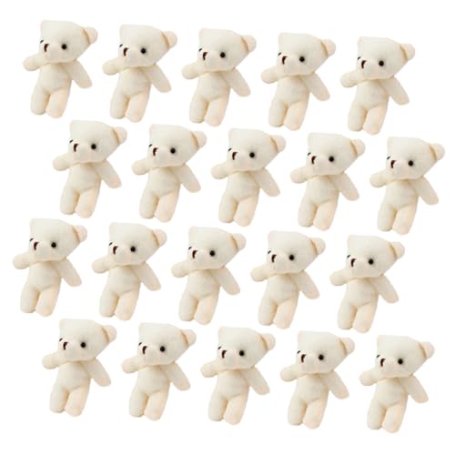 GALPADA 20 Stück Teiliges Mini Bärenfiguren PP Baumwolle Tragbare Dekorative Bärendeko Weiche Langlebige Miniatur Tierfiguren als und Handliche Anhänger von GALPADA