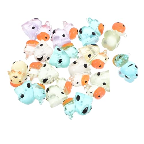 GALPADA 20 Stück Teiliges Mini Kuh Figuren aus Resin Langlebige Leichte Miniatur Kuh Ornamente für Garten Mikro landschaftsdeko Leuchtende Mini Kühe in Bunten Farben für Innen von GALPADA