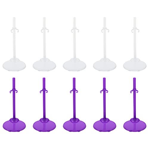GALPADA 20 Stück Teiliges Puppenständer Stütze für Puppen und Figuren Transparente Lilafarbene Halter für Spielzeugausstellungen und Kreatives Spiel GALPADA 20 Stück Teiliges Puppenständer Stütze für Puppen und Figuren Transparente Lilafarbene Halter für Spielzeugausstellungen und Kreatives Spiel von GALPADA