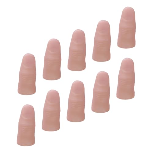 GALPADA 20 Stück Teiliges Realistische Übungs Fake Nägel und Trick Finger Flexible Daumen Tipps Wiederverwendbare Simulation für Halloween und Training GALPADA 20 Stück Teiliges Realistische Übungs Fake Nägel und Trick Finger Flexible Daumen Tipps Wiederverwendbare Simulation für Halloween und Training von GALPADA