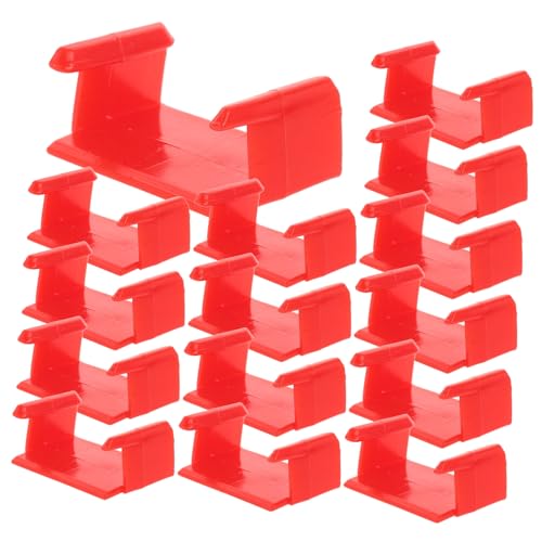 GALPADA 20 Stück Teiliges Rotes Kunststoff Schienenverbinder für Modelleisenbahnen Langlebige Gleisverbinder für Sicheres Verbinden von Spielzeugzug Gleisen Einfaches Montieren für GALPADA 20 Stück Teiliges Rotes Kunststoff Schienenverbinder für Modelleisenbahnen Langlebige Gleisverbinder für Sicheres Verbinden von Spielzeugzug Gleisen Einfaches Montieren für von GALPADA