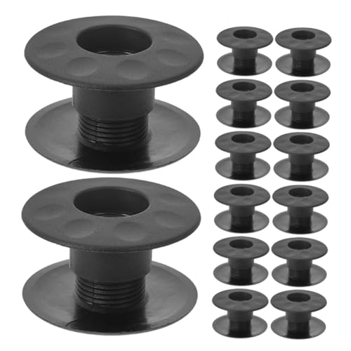 GALPADA 20 Stück Zubehör Für Tischfußball Kunststofflager Tischfußballlager Buchsen Für Tischfußball Foosball -stabstabilisatoren Kickerlager Kickerbuchse Aus Kunststoff Schwarz von GALPADA