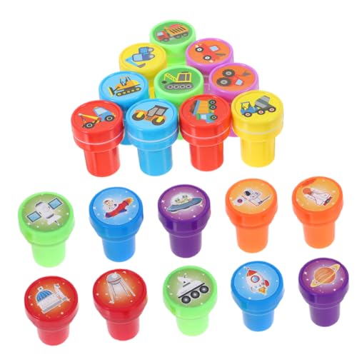 GALPADA 20-teiliges Stempelset Mit Baufahrzeugen Und Weltraummotiven Für Kinder: Partygeschenke – Belohnungen Fürs Klassenzimmer Und Schülerpreise – Lustiges Spielzeug Für Weltraumpartys GALPADA 20-teiliges Stempelset Mit Baufahrzeugen Und Weltraummotiven Für Kinder: Partygeschenke – Belohnungen Fürs Klassenzimmer Und Schülerpreise – Lustiges Spielzeug Für Weltraumpartys von GALPADA
