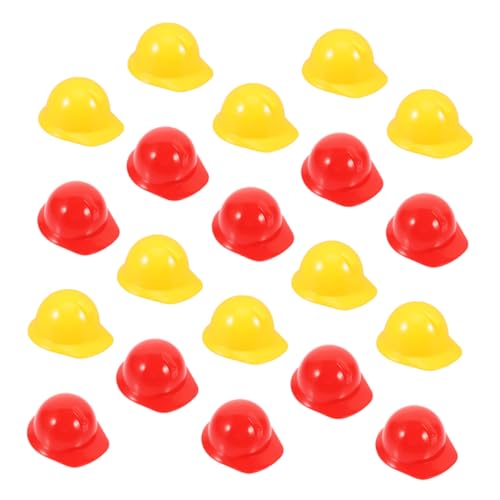 GALPADA 20Stücke Mini Bauhelme für Farbenfrohe Puppenhelme Rot und Gelb für Partydekoration und Bastelprojekte Niedliches Zubehör für Kreative Spielsz Szenen GALPADA 20Stücke Mini Bauhelme für Farbenfrohe Puppenhelme Rot und Gelb für Partydekoration und Bastelprojekte Niedliches Zubehör für Kreative Spielsz Szenen von GALPADA