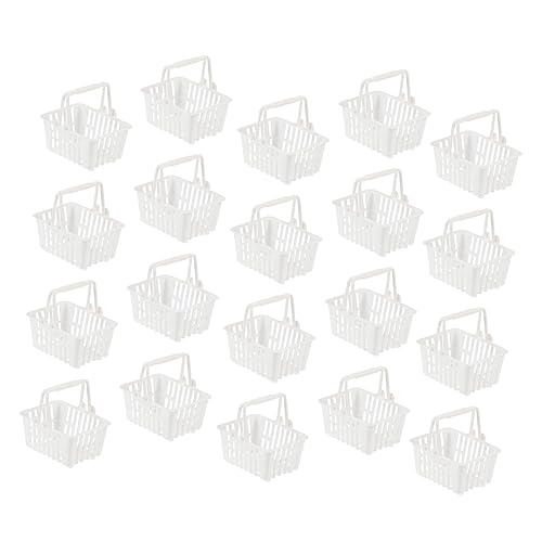 GALPADA 20Stücke Mini Einkaufskorb Für Teilig Aus Hochwertigem Für Puppen Und Rollenspiele Im Alter Von Jahren Langlebig Und Farbenfroh von GALPADA