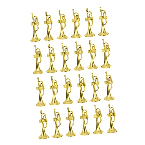 GALPADA 24 Stück Mini Trompetenmodell Teiliges für DIY Dekorationen Goldene Miniaturinstrumente Verschönerung von Mini Häusern Fotorequisiten für Musikliebhaber und Bastelfans GALPADA 24 Stück Mini Trompetenmodell Teiliges für DIY Dekorationen Goldene Miniaturinstrumente Verschönerung von Mini Häusern Fotorequisiten für Musikliebhaber und Bastelfans von GALPADA
