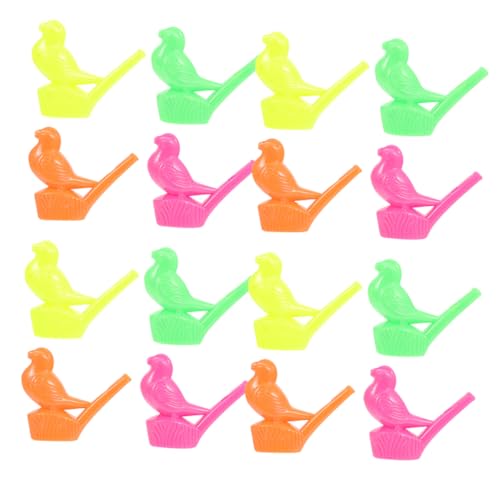 GALPADA 24 Stück Plastikpfeifen Niedliche Vogelpfeifen für Musikspielzeug Kreativität und Musikalischen Entwicklung für Geburtstagsfeiern und Weihnachten Zufällige Farbe von GALPADA