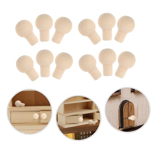 GALPADA 24 Stück Puppenhaus Schubladenknöpfe Kleine Vintage Schrankgriffe Dekorative Miniatur Tür und Schubladengriffe für Puppenhäuser von GALPADA