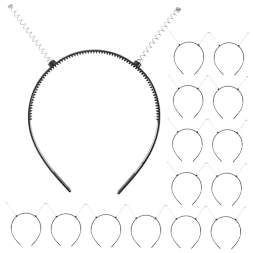 GALPADA 24 Stück Teiliges DIY Haarreif aus Kunststoff Elastische Schwarze Stirnbandrahmen für Frauen Bequemes Bastelzubehör für Partys und Haarschmuckgestaltung von GALPADA