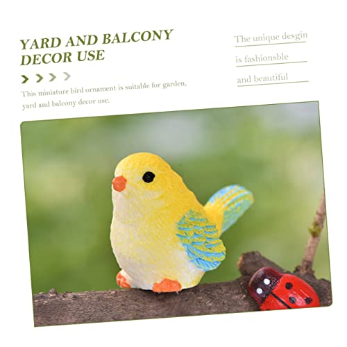 GALPADA 24 Stück Teiliges Miniatur Vogel Figuren aus Harz Kleine Realistische Tiermodelle mit Glatter Oberfläche Sichere Dekoration für Garten Balkon und Zufällige Farbe Zufällige Farbe von GALPADA