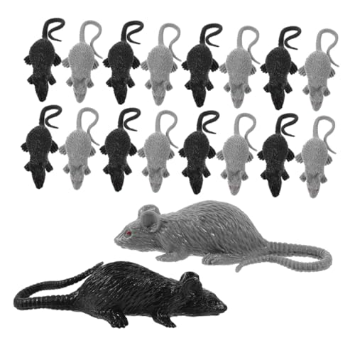 GALPADA 24 Stück Teiliges Realistische Halloween Deko Ratten Detailgetreue Leichte Fake Mäuse in Schwarz und Vielseitige Party Requisiten für Gruselige Scherze und Deko im Innen und GALPADA 24 Stück Teiliges Realistische Halloween Deko Ratten Detailgetreue Leichte Fake Mäuse in Schwarz und Vielseitige Party Requisiten für Gruselige Scherze und Deko im Innen und von GALPADA