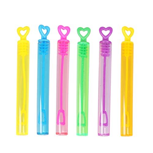GALPADA 24Stücke Herzförmige Blasenstäbe für Hochzeiten und Geburtstagsfeiern Wasserflasche Bubble Wands Leere Blasenstäbe für Spaß und Unterhaltung von GALPADA