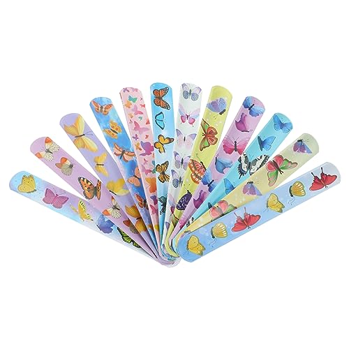 GALPADA 24Stücke Schmetterlings Schlagarmbänder Bunte Cartoon Slap Wristbands für Partys und Langlebige und Zuverlässige Mitgebsel für Veranstaltungen GALPADA 24Stücke Schmetterlings Schlagarmbänder Bunte Cartoon Slap Wristbands für Partys und Langlebige und Zuverlässige Mitgebsel für Veranstaltungen von GALPADA